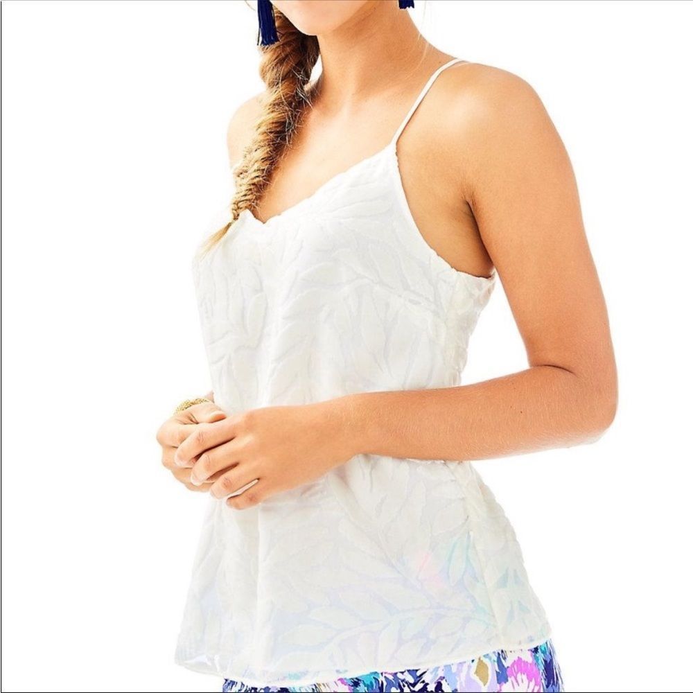 Lilly Pulitzer Leafy Fern Velvet Tank Top